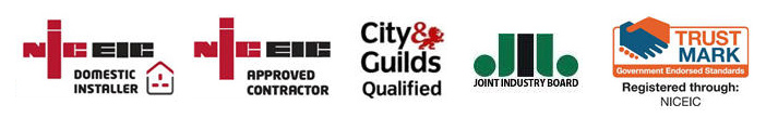 We are NICEIC approved installers, City & Guilds qualified, Joint Industry Board approved & endorsed by the Government ‘Trust Mark’ standards.